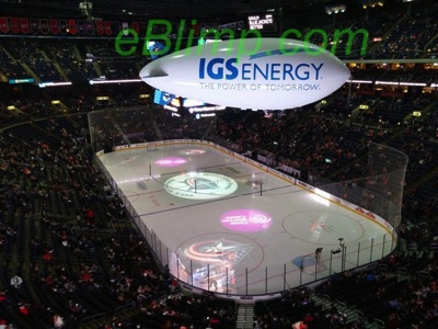 columbus blue jackets RC remote control arena blimp ICS energy Nationwide arena center